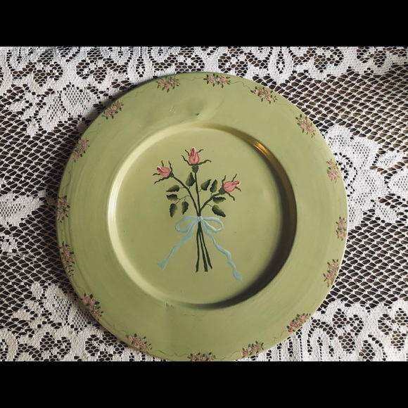 Hand Painted Metal Plate - Picture 3 of 8